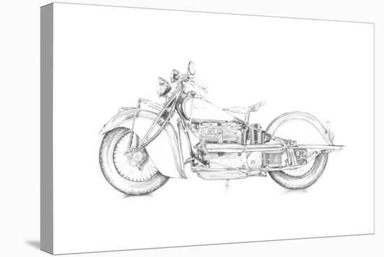 Motorcycle Sketch II-Megan Meagher-Stretched Canvas