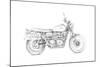 Motorcycle Sketch III-Megan Meagher-Mounted Art Print