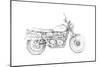 Motorcycle Sketch III-Megan Meagher-Mounted Art Print