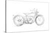 Motorcycle Sketch IV-Megan Meagher-Stretched Canvas