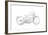 Motorcycle Sketch IV-Megan Meagher-Framed Art Print