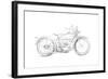 Motorcycle Sketch IV-Megan Meagher-Framed Art Print