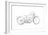 Motorcycle Sketch IV-Megan Meagher-Framed Art Print