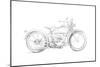 Motorcycle Sketch IV-Megan Meagher-Mounted Art Print