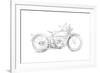 Motorcycle Sketch IV-Megan Meagher-Framed Art Print