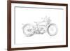 Motorcycle Sketch IV-Megan Meagher-Framed Art Print