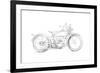 Motorcycle Sketch IV-Megan Meagher-Framed Art Print