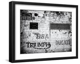 Motorcycle Wall-Philippe Hugonnard-Framed Art Print