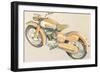 Motorcycle-null-Framed Art Print