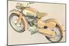 Motorcycle-null-Mounted Art Print