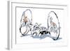 Motorcycle-HR-FM-Framed Art Print