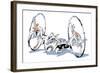 Motorcycle-HR-FM-Framed Art Print