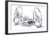 Motorcycle-HR-FM-Framed Art Print