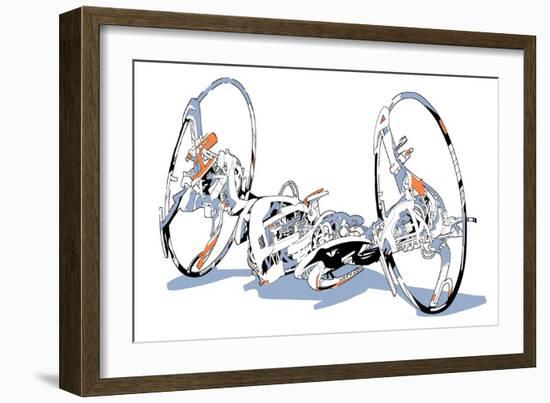 Motorcycle-HR-FM-Framed Art Print