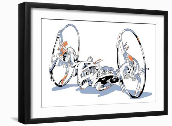 Motorcycle-HR-FM-Framed Art Print