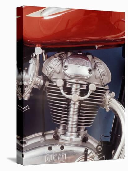 Motorcycles: Closeup of a Ducati Engine-Yale Joel-Stretched Canvas