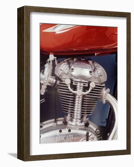 Motorcycles: Closeup of a Ducati Engine-Yale Joel-Framed Photographic Print