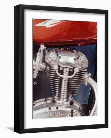 Motorcycles: Closeup of a Ducati Engine-Yale Joel-Framed Photographic Print