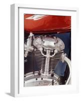 Motorcycles: Closeup of a Ducati Engine-Yale Joel-Framed Photographic Print