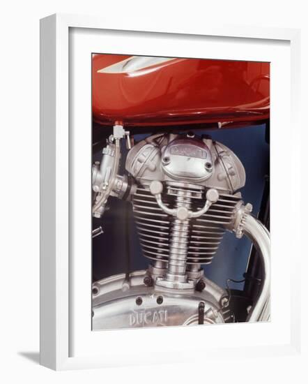 Motorcycles: Closeup of a Ducati Engine-Yale Joel-Framed Photographic Print