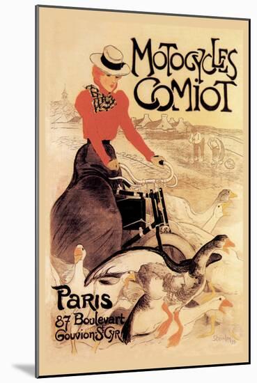 Motorcycles Comiot-Th?ophile Alexandre Steinlen-Mounted Art Print