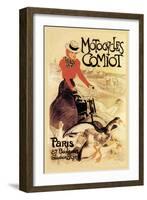 Motorcycles Comiot-Théophile Alexandre Steinlen-Framed Art Print