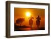 Motorcycles, Funbikes, Husquarna Nuda 900R and Ktm 990 Smc, Back Light, Sundown, Country Road-Fact-Framed Photographic Print