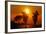 Motorcycles, Funbikes, Husquarna Nuda 900R and Ktm 990 Smc, Back Light, Sundown-Fact-Framed Photographic Print