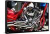 Motorcycles - NYC - United States-Philippe Hugonnard-Framed Stretched Canvas