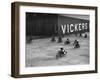 Motorcycles racing at the MCC Members Meeting, Brooklands, 10 September 1938-Bill Brunell-Framed Photographic Print