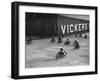 Motorcycles racing at the MCC Members Meeting, Brooklands, 10 September 1938-Bill Brunell-Framed Photographic Print