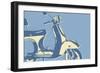 Motoretta-John W Golden-Framed Premium Giclee Print