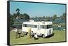 Motorhome at the Lake-null-Framed Stretched Canvas