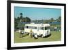 Motorhome at the Lake-null-Framed Art Print