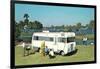 Motorhome at the Lake-null-Framed Art Print