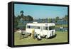 Motorhome at the Lake-null-Framed Stretched Canvas