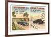 Motoring in Florida Versus the North-null-Framed Premium Giclee Print
