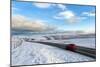 Motorists Negotiate the B4520 Road Between Brecon and Builth Wells on the Mynydd Epynt Moorland-Graham Lawrence-Mounted Photographic Print