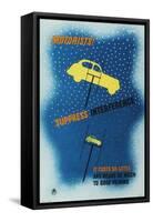 Motorists! Suppress Interference-P Vinten-Framed Stretched Canvas