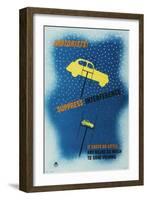 Motorists! Suppress Interference-P Vinten-Framed Art Print