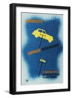 Motorists! Suppress Interference-P Vinten-Framed Art Print