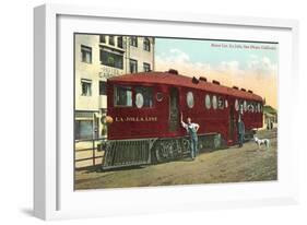 Motorized Train Car-null-Framed Art Print