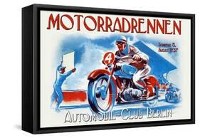 Motorradrennen - Auto Club Berlin-Jason Pierce-Framed Stretched Canvas