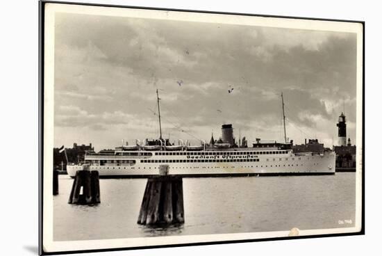 Motorschiff Preußen Vor Pillau, Seedienst,Leuchtturm-null-Mounted Giclee Print