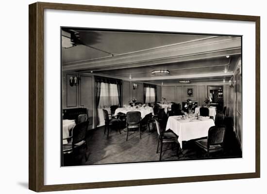 Motorschiff Seattle, Hapag, Speisesaal, Dampfer-null-Framed Giclee Print