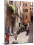 Motorscooters on Residential Street near Vatican City, Rome, Italy-Connie Ricca-Mounted Premium Photographic Print
