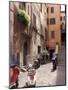 Motorscooters on Residential Street near Vatican City, Rome, Italy-Connie Ricca-Mounted Photographic Print