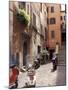 Motorscooters on Residential Street near Vatican City, Rome, Italy-Connie Ricca-Mounted Photographic Print