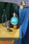 Still Life Painting of Bottles, Box, Grapes, Tin, Spray and Mandarin-Motorspirit-Stretched Canvas