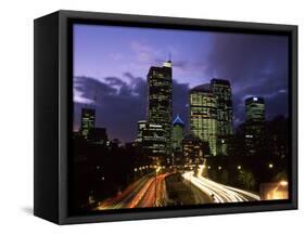 Motorway and Sydney CBD, Sydney, Australia-David Wall-Framed Stretched Canvas